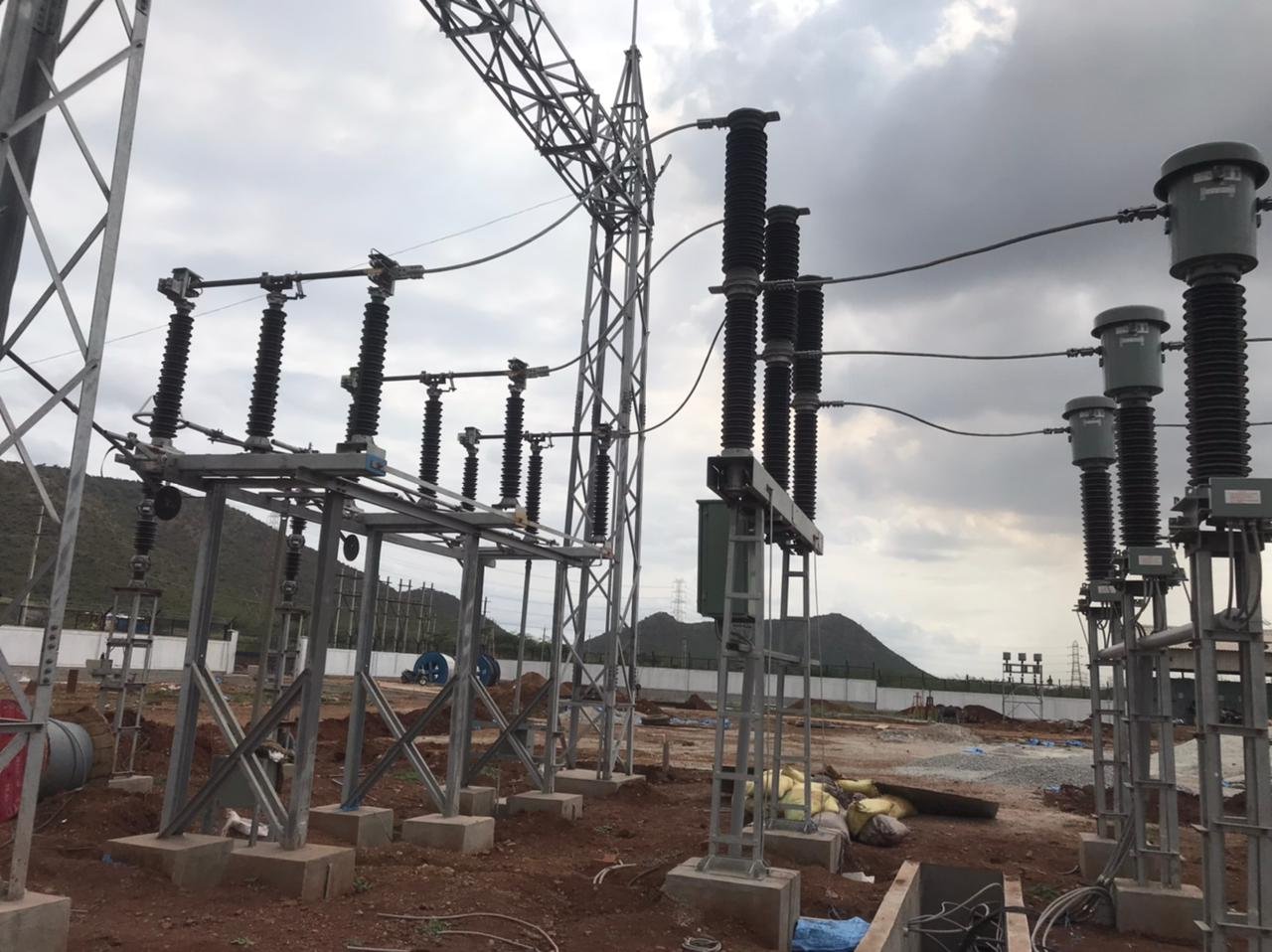 Substation switchyard erected by Nihaniya Infra Tech